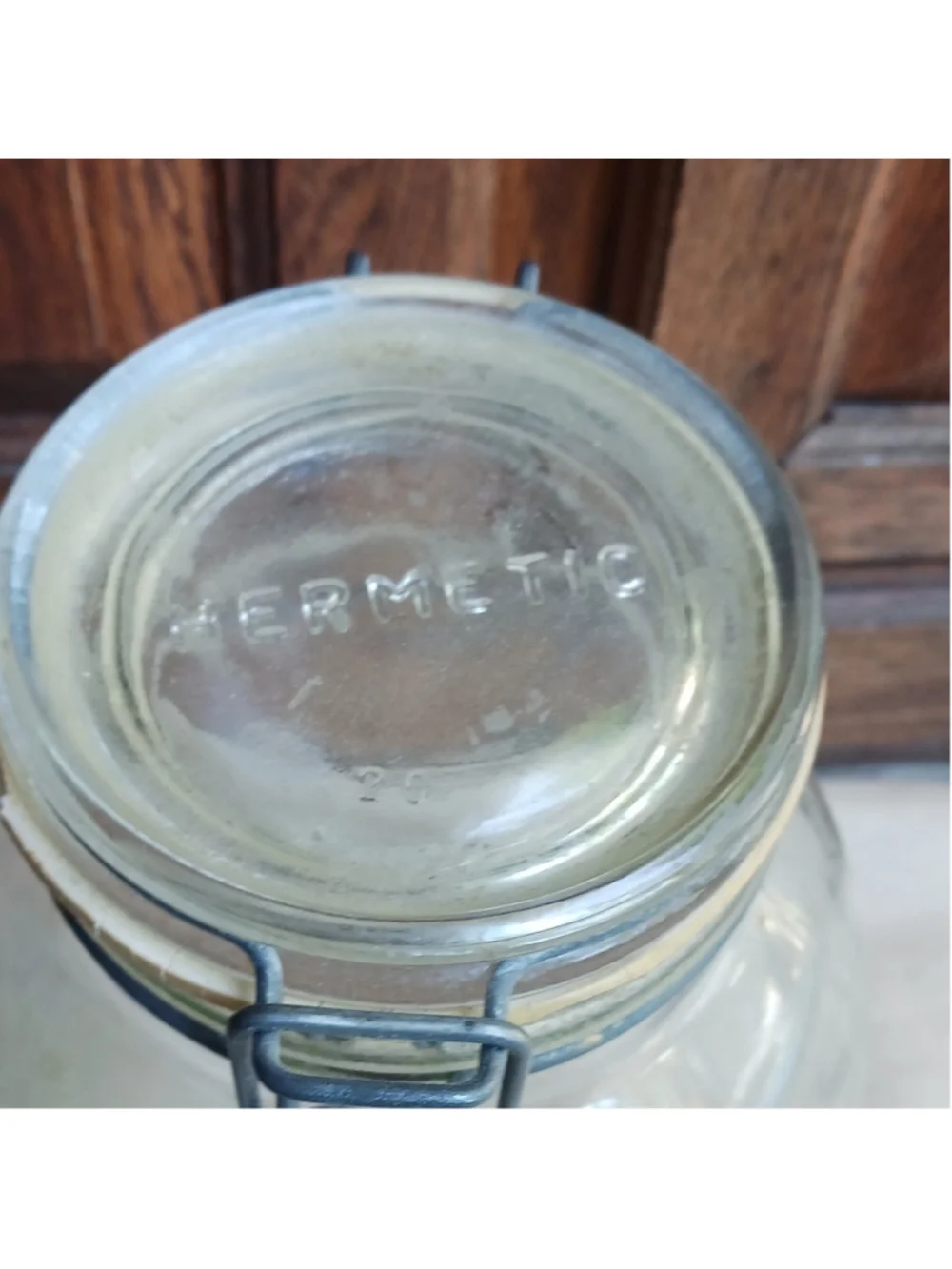 VTG Le Parfait Super 3L Glass Swing Top Canister Jar Strawberry Cottagecore